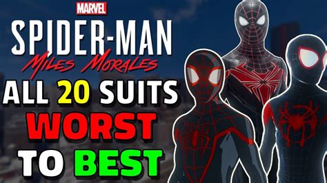 All Suits In Spider Man Miles Morales Ranked Worst To Best