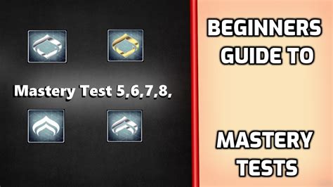 Mastery Test 5 6 7 8 Warframe Mastery Test Guide Youtube