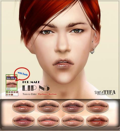 My Sims 4 Blog Lips For Males And Females By Tifa