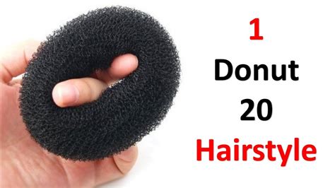 Today fashion is very liberal when it comes to hair styling. 1 donut 20 different hairstyles | new hairstyle for girls | ladies hair style | hairstyle for ...