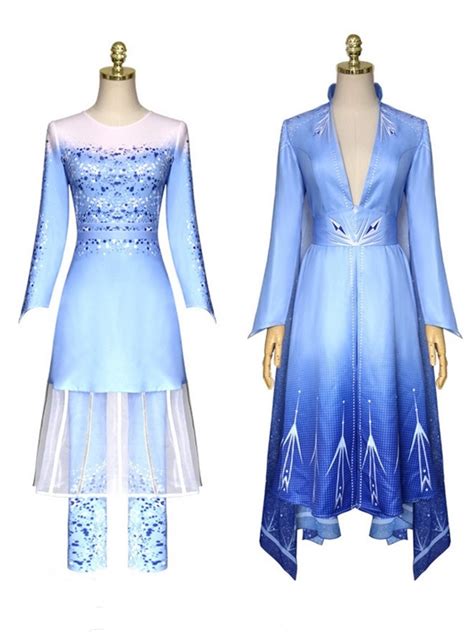 2019 Frozen 2 Princess Elsa Dress Adult Cosplay Costume For Sale