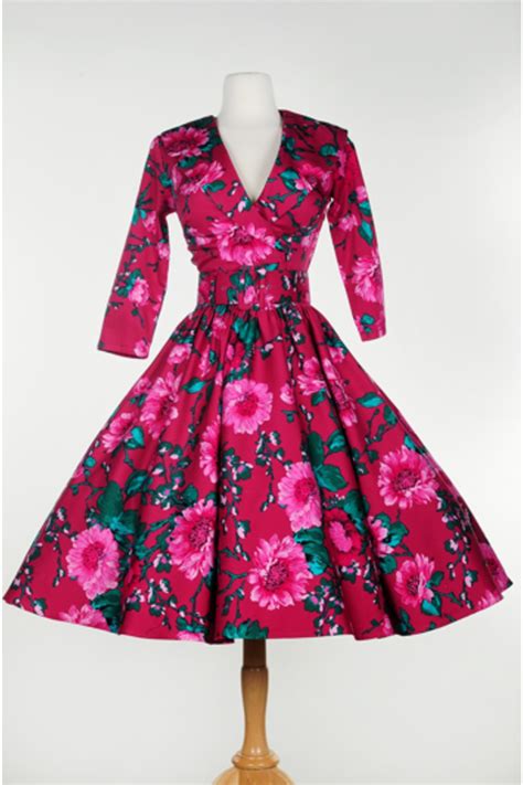 Buy Pinup Couture Birdie Dress With Three Quarter Sleeves In Floral