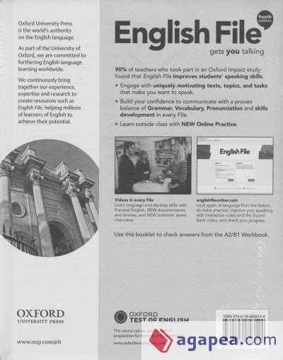 English File 4th Edition A2b1 Students Book And Workbook With Key