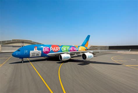 Colourful A380 Emirates Celebrates Expo With A Bold Livery