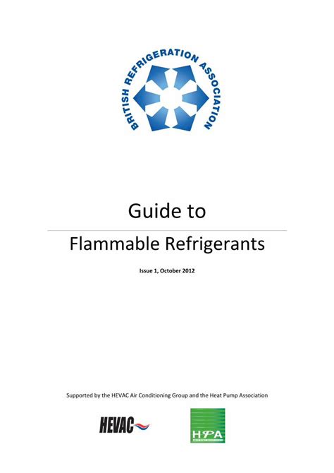 Pdf Guide To Flammable Refrigerants Dokumentips