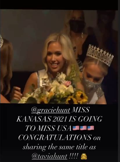 Like Mother Like Daughter Gracie Hunt Crowned Miss Kansas Usa