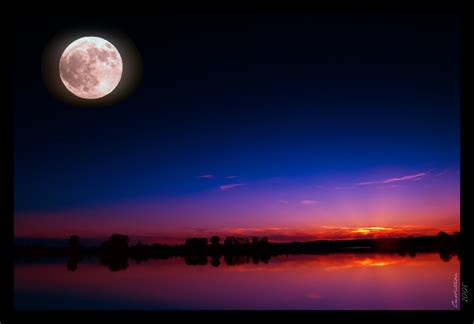 Our Moon At Sunset ~ Asian It Solutions