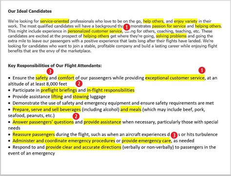 Flight Attendant Resume Job Description Flight Attendant Resume