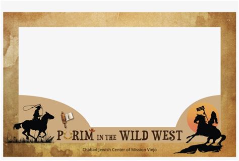 Choose photo from gallery or take new photo with camera. Purimcutout - Cowboy Photo Booth Frame - Free Transparent ...