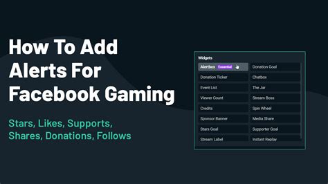 How To Add And Customize Alerts For Facebook Gaming In Streamlabs Obs