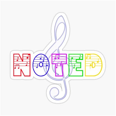 Noted Stickers Redbubble