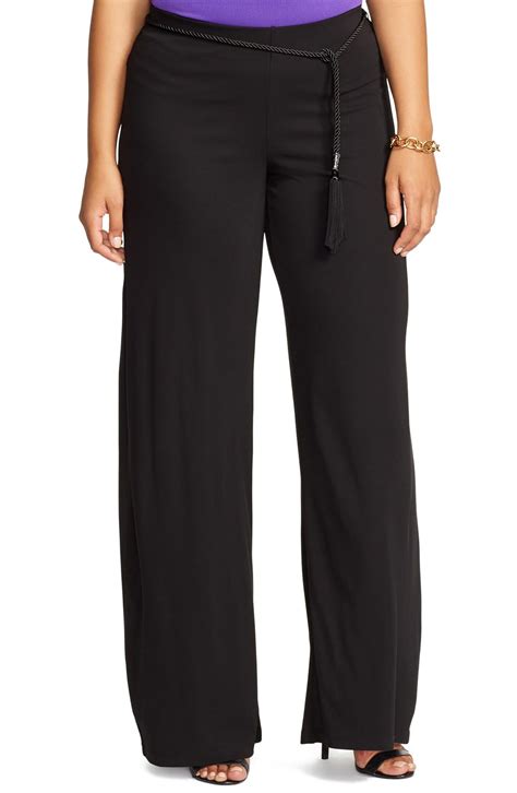 Lauren Ralph Lauren Wide Leg Jersey Pants Plus Size Nordstrom