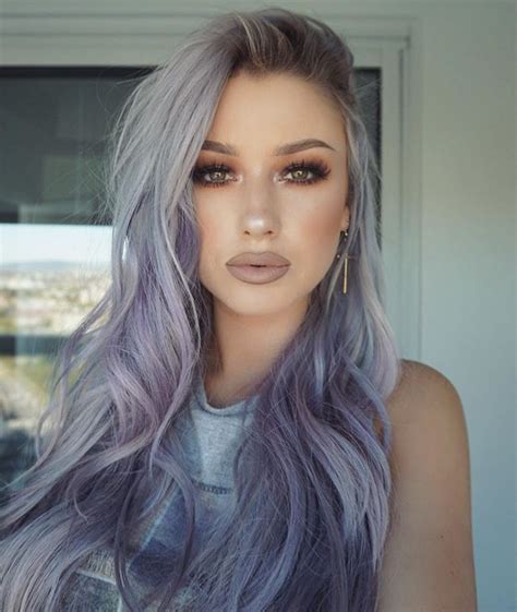 Grey To Purple Ombre Grey Ombre Hair Lilac Hair Lavender Hair