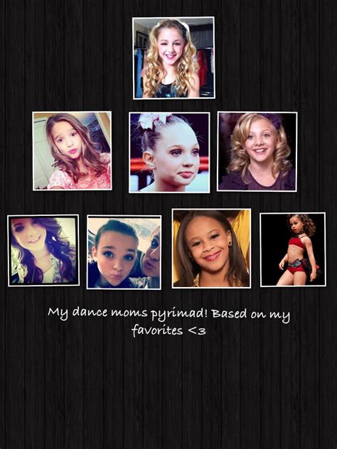 This Is My Dance Moms Pyramid Based On My Favorites