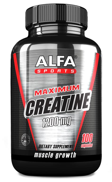 Maximum Creatine 1200 Mg 100 Capsules Creatine Alfa Sports
