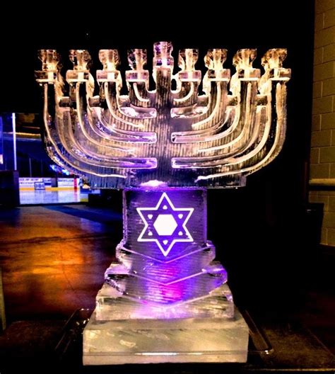 Ice Menorah Ice Sculptures How To Celebrate Hanukkah Sculptures