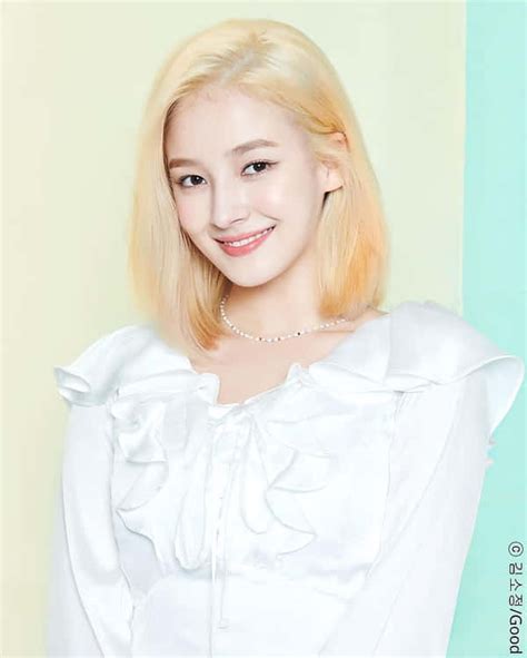 download cute korean girl wearing a denim jumper wallpaper