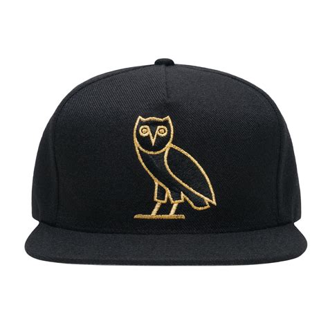 Owl Logo Snapback Black Owl Logo Embroidered Hats Embroidered Caps