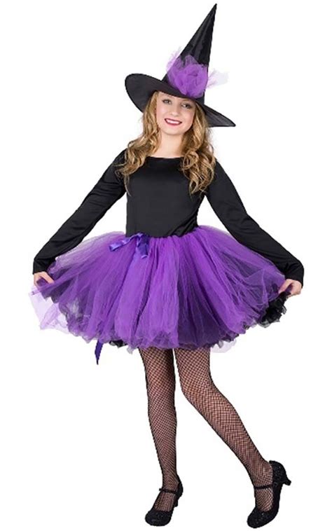 Girls Tutu Wicked Witch Purple Child Fancy Dress Halloween Bookweek
