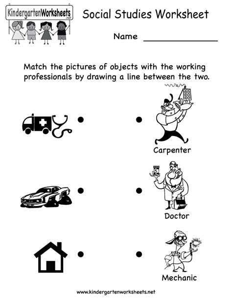 World history is our focus for the coming year. Kindergarten Social Studies Worksheet Printable | Social ...