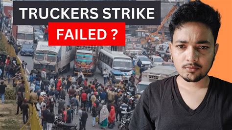 Truckers Strike Modi Government Backed On New Hit And Run Law Youtube