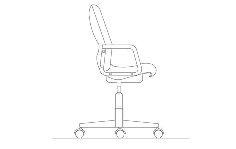 Download cad block in dwg. Office Chair AutoCAD Block - Cadbull