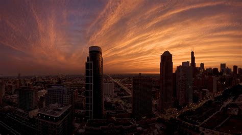 La Naturaleza De La Ciudad Edificio Aichitecture Atardecer Nube Noche