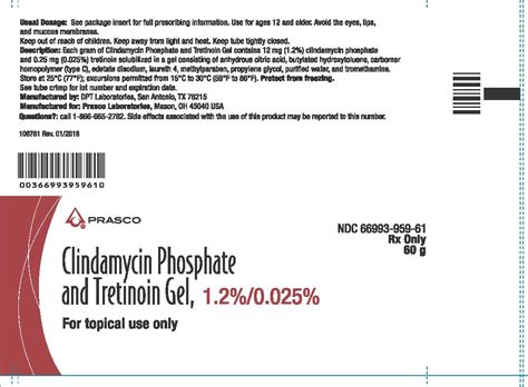 Clindamycin And Tretinoin Gel Fda Prescribing Information Side