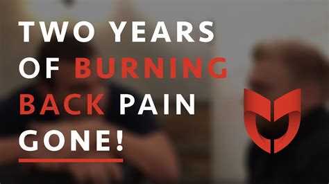 Years Of Burning Back Pain Gone Chiropractic Adjustment Miracle
