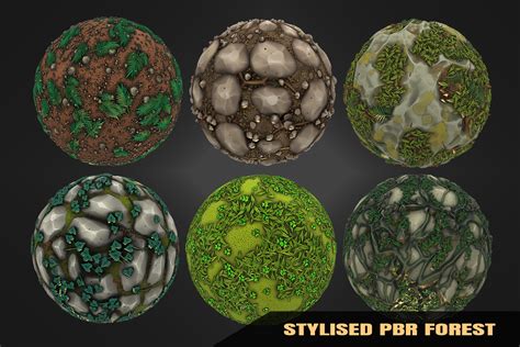 Stylized Forest Ground Pbr Materials Vol 2 2d Floors Unity Asset Store