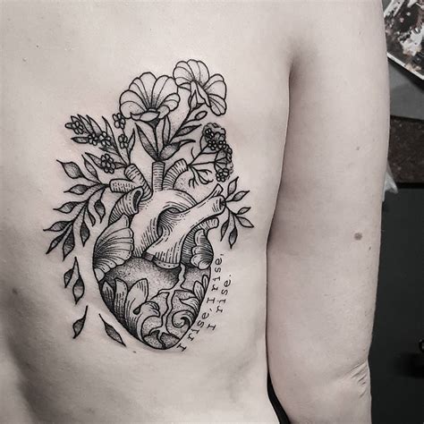 Anatomical Heart Tattoo Design