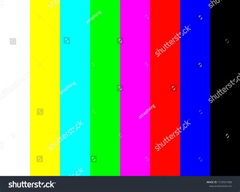 Tv Colour Bars Test Card Screen Stock Vector Royalty Free 1723501000