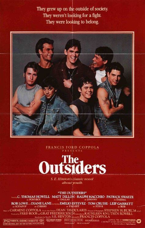 Outsiders 1983 Original Movie Poster Outsiders Film The Outsiders
