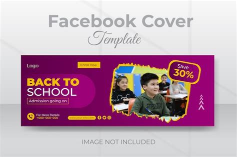 Premium Vector Back To School Facebook Cover Template