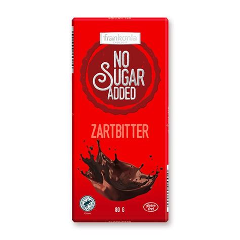 Zartbitter Schokolade Frankonia No Sugar Added