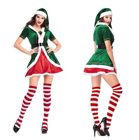 halloween christmas claus santa cape cloak luxury prom sexy costume for women in holidays