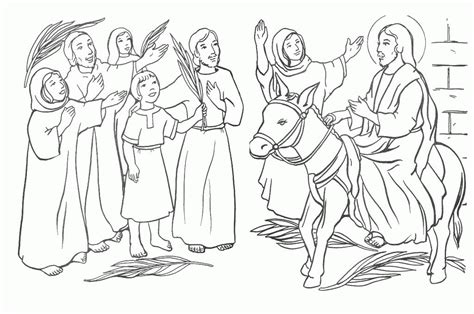 Coloring Pages For Palm Sunday Coloring Home