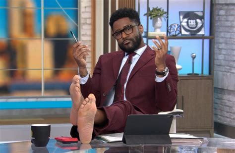 Its Getting Real Weird This Morning Nate Burleson Puts His Bare Feet On Desk Live On Good