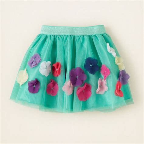 Childrens Place 3d Flower Tutu Shopstyle Girls Skirts And Skorts