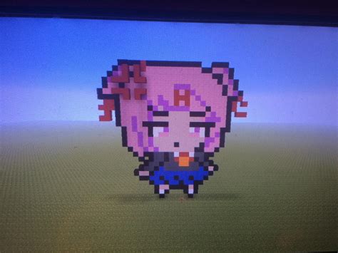 A Pixel Art Natsuki I Made In Minecraft Best Girl Fight Free Nude Porn Photos