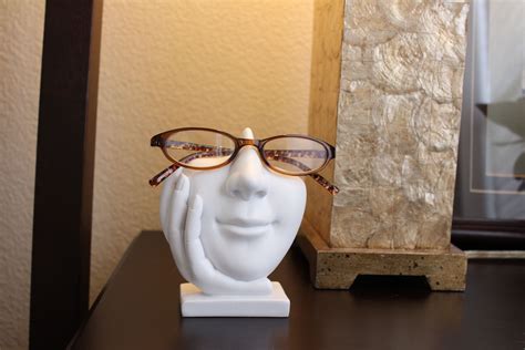 life is good sculpted nose for eyeglasses or sunglasses white kaizen casa chiped artsy face