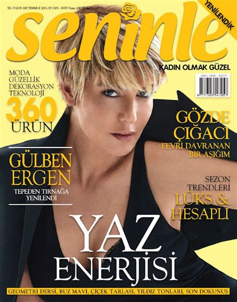 Turkish Singer Gülben Ergen on Cover Magazine Photoshoot For Seninle Turkey Magazine July