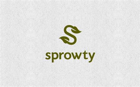 Sprowty By Ectomachine Via Creattica Single Letter Logo Design