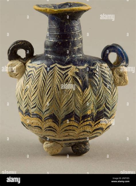 Author Ancient Egyptian Flask 4th Century Bc Eastern Mediterranean Glass 400 Bc 301 Bc
