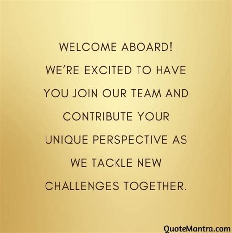 Welcome Message For New Employee Quotemantra