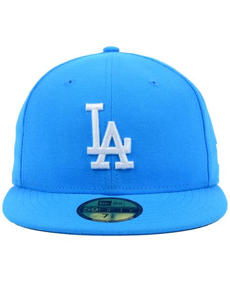 Ktz Los Angeles Dodgers Mlb C Dub 59fifty Cap In Bluewhite Blue For
