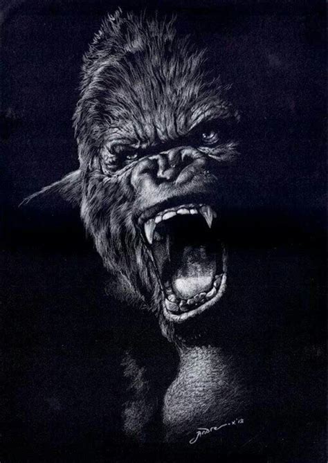 Each day i am creating a new drawing, which is actually a small piece of a year long drawing. By Andreanus Gunawan (Indonesia) | Tatuaje de gorilla ...