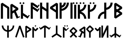 Dwarven Runes Font Free Fonts