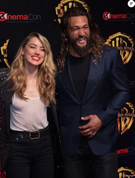 Amber Heard Jason Momoa à La Soirée Warner Bros Au Cinemacon 2018 à L