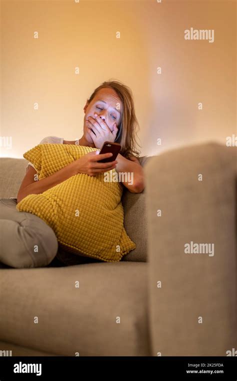 Getting Comfy On Sofa Hi Res Stock Photography And Images Alamy